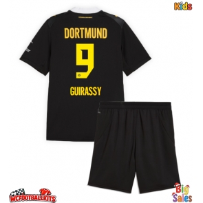 Borussia Dortmund Serhou Guirassy #9 Replica Away Stadium Kit for Kids 2026-27 Short Sleeve (+ pants)